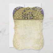 アール・ヌーヴォー・ペコックの結婚式 招待状 (裏面)