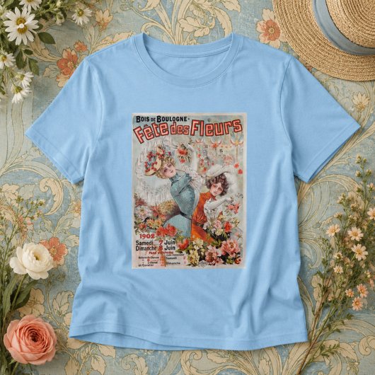 アール・ヌーヴォー 花の祭典 1902年 フラワー柄 Tシャツ