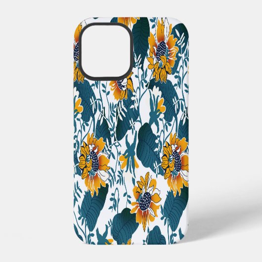 アール・ヌーヴォー、花柄 iPhoneケース (裏面)