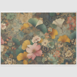 アール・ヌーヴォー 花 デクパージュ ティシュペーパー 薄葉紙
