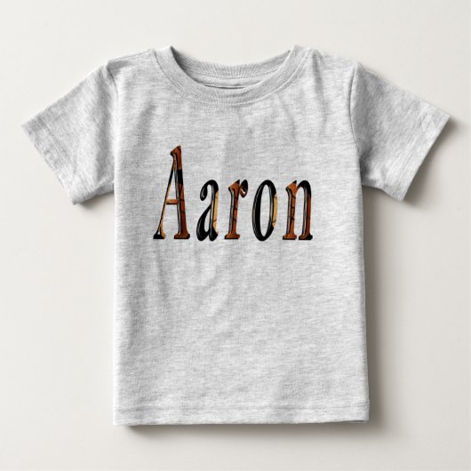 "アーロンと栄光のゲーム" 彼の名前 ベビーTシャツ (正面)