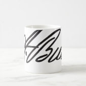 アーロンのぎざぎざの署名のマグ コーヒーマグカップ (中央)