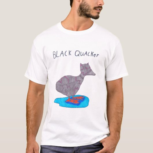 アーロンの黒クアッカーシャツ Tシャツ (正面)