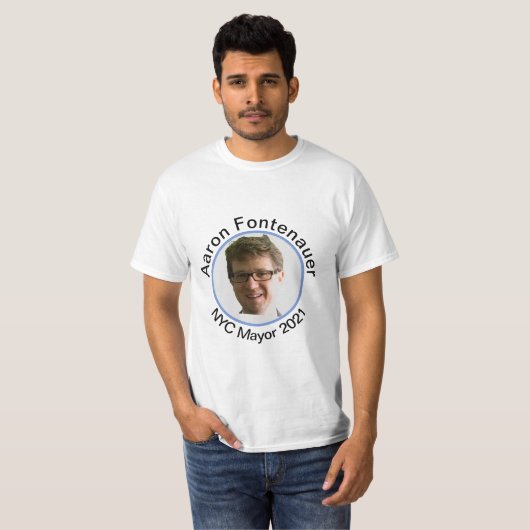 アーロンフォンデナウエルNYC市長2021 Tシャツ (正面フル)