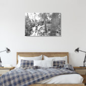 アーロンロジャース山サイクリングへの階段の上 キャンバスプリント (インサイチュ (寝室))