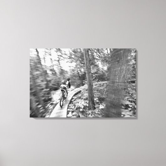 アーロンロジャース山サイクリングへの階段の上 キャンバスプリント (正面)