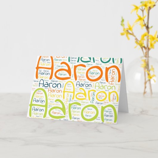 アーロン カード (黄色い花)