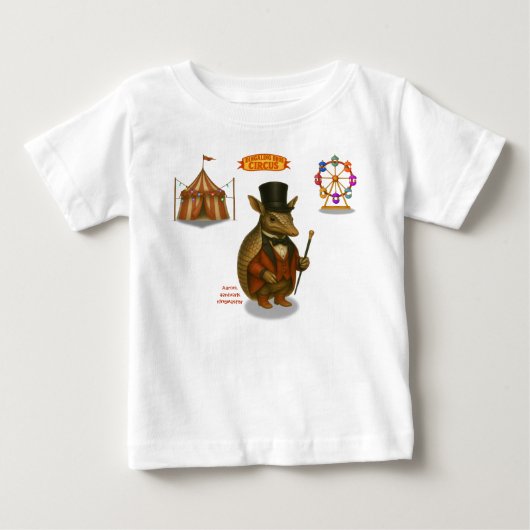 アーロン、ツチブタのリングマスター ベビーTシャツ (正面)