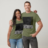 アーロン・ビロデオ駆逐艦フロントカバーとバックカバー Tシャツ (ユニセックス)