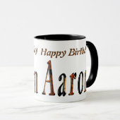 アーロン・ボーイズ・ネーム・ロゴ マグカップ (正面右)