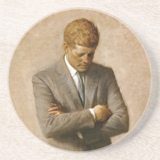 アーロンShikler著John F Kennedyの公式のポートレート コースター (正面)