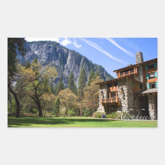 アーワニー写真 長方形シール (正面)