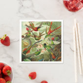 アーンスト・ハエッケル科ハチドリ スタンダードカクテルナプキン (インサイチュ)