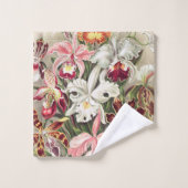 アーンスト·ヘッケル『オーキデア·デヌスブルメン』 バスタオルセット (ウォッシュタオル)