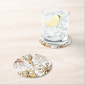 アーンスト·ヘッケル『タコプス·イカ』 ラウンドペーパーコースター (インサイチュ)