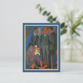 アーンスト・ルートヴィヒ・カーチナーによるアーティストのグループ ポストカード (スタンド正面)