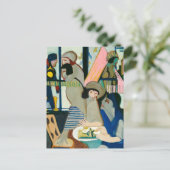 アーンスト・L・キルヒナー、カフェ、アーカラフルトモダン ポストカード (スタンド正面)