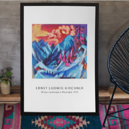 アーンストL. Kirchner – ランドスケープカラフルアテモダンート ポスター