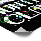 アーンティクロースクリスマスライトパジャマファミリーマッチ ポスター (角)