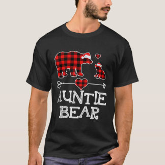 アーンティベアークリスマスパジャマレッドプリドバッファローファム Tシャツ