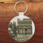 アーヴィングカンザス郵便局の写真マーシャル・カウンティKS キーホルダー (正面)