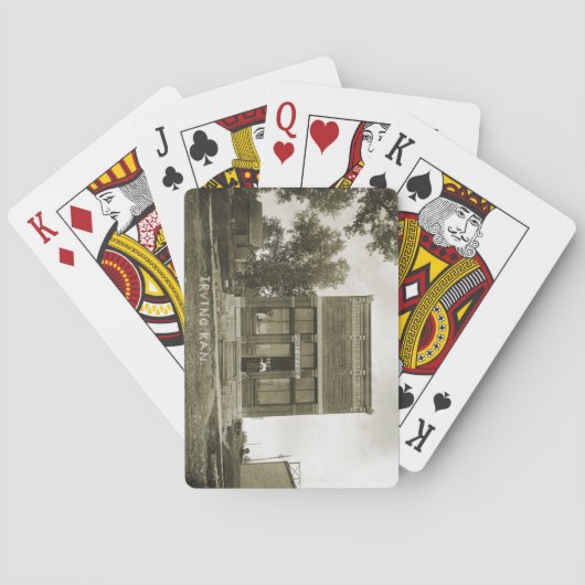 アーヴィングカンザス郵便局の写真マーシャル・カウンティKS トランプ (裏面)