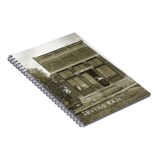 アーヴィングカンザス郵便局の写真マーシャル・カウンティKS ノートブック (右側)