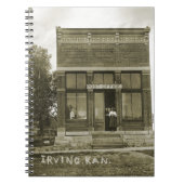 アーヴィングカンザス郵便局の写真マーシャル・カウンティKS ノートブック (正面)