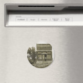 アーヴィングカンザス郵便局の写真マーシャル・カウンティKS マグネット (インサイチュ (食洗機))