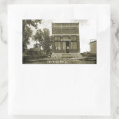 アーヴィングカンザス郵便局の写真マーシャル・カウンティKS 長方形シール (バッグ)