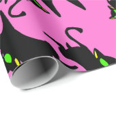 アーヴィングザブラック子猫ピンク ラッピングペーパー (ロールコーナー)