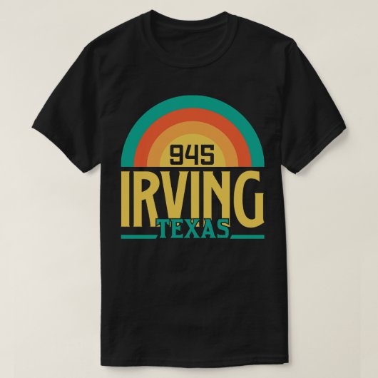 アーヴィングテキサス州市外局番4 Tシャツ (デザイン正面)