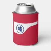 アーヴィング国旗、テキサス州 缶クーラー (缶裏面)