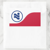 アーヴィング国旗、テキサス州 長方形シール (バッグ)