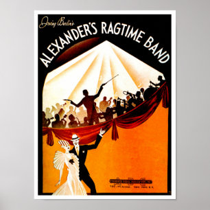 アーヴィング・バーリンのAlexandersのぼろきれの時間バンド ポスター