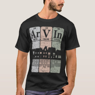 アーヴィン元素周期表 アーヴィン カリフォルニア レトロ Tシャツ