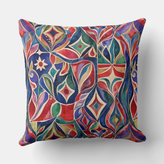 アー初期のトカラフルウォーター色 クッション (裏面)