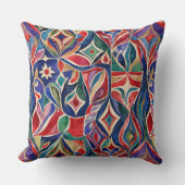 アー初期のトカラフルウォーター色 クッション (正面)