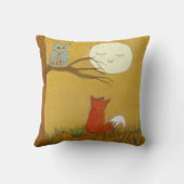 アー初期のト絵画ウッドランドキツネフクロムーン クッション (裏面)