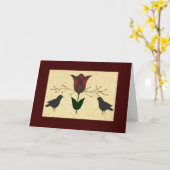 アー初期のト誕生日カード カード (黄色い花)