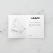 アー実在ト・デュシャンの噴水サタイヤのジョークカード 招待状 (内部)