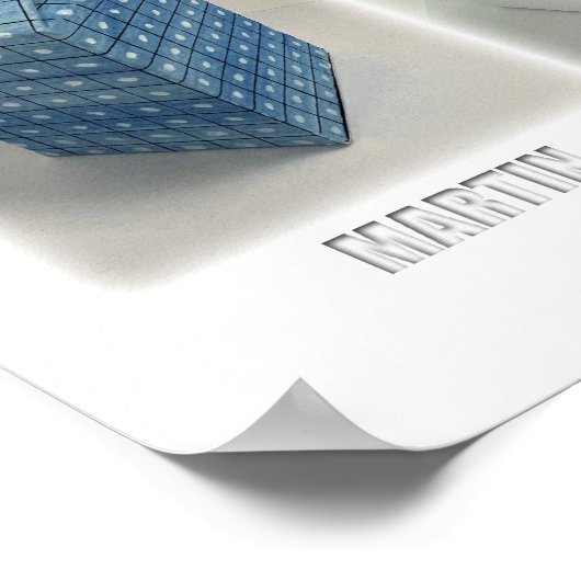 アー得ト？有名な作品のパロディなイメージがミルクとして ポスター (角)