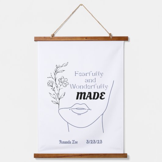 アー感動的ト・ウッドぶら下がった・タペストリー 吊り下げ型タペストリー (正面)