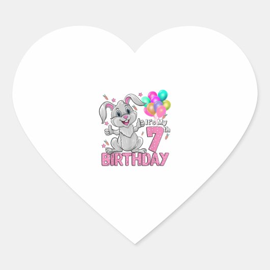 アー日本のトうさぎ忍者浮世絵アニメスタイルサム ハートシール (正面)