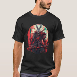 アー日本のトうさぎ忍者浮世絵アニメスタイルサム Tシャツ