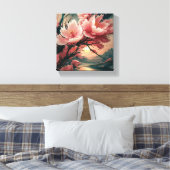 アー日本のトインスパイアさくらんぼ キャンバスプリント (インサイチュ (寝室))