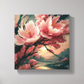 アー日本のトインスパイアさくらんぼ キャンバスプリント (正面)