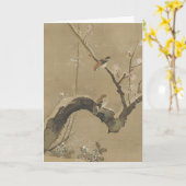 アー日本のトカスタムグリーティングカード カード (黄色い花)