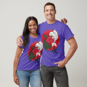 アー日本のトコイ魚白黒コイ日本の Tシャツ (ユニセックス)