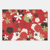 アー日本のト桜パタ伝統的ーン ラッピングペーパーシート (正面3)